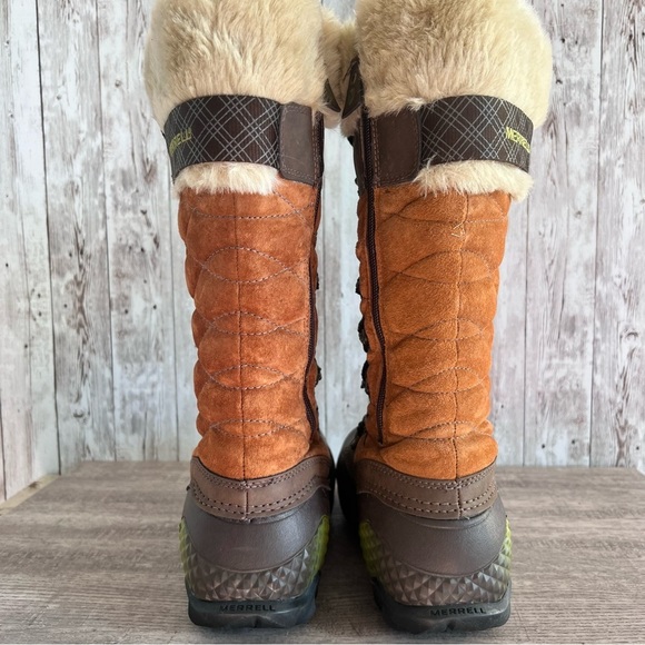 Merrell Women’s Winterbelle Tall Snow Boots Size 7 - Picture 4 of 6